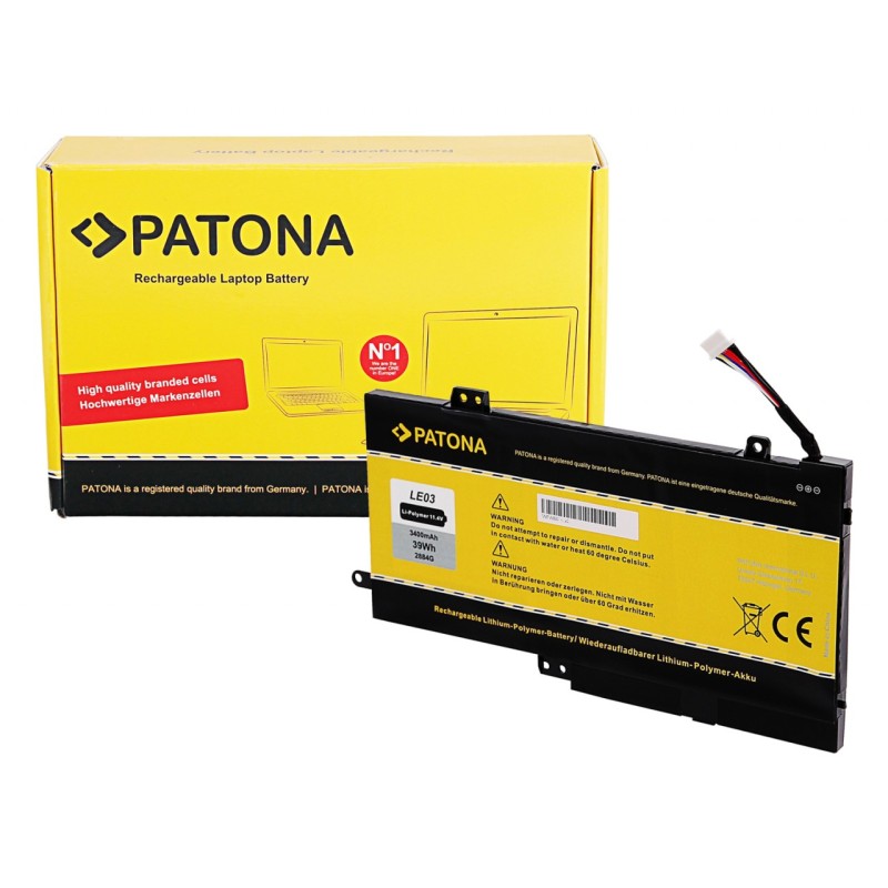 PATONA Bateria f. HP Envy x360 m6-w101dx W103DX W010DX W102DX Pavilion x360 - 13-s120nr LE03XL LE03