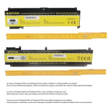 PATONA Bateria do Lenovo ThinkPad T460s / T470s – 01AV405, 01AV406, 01AV408, SB10J79003, SB10J79005