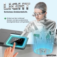 Bezprzewodowa ładowarka PATONA 3w1 QI do smartfona, zegarka iPhone i słuchawek AirPods