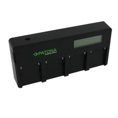 PATONA Premium 4-kanałowa Szybka Ładowarka do akumulatorów Sony z serii NP-F