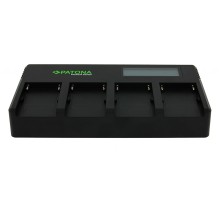 PATONA Premium 4-kanałowa Szybka Ładowarka do akumulatorów Sony z serii NP-F