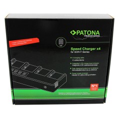 4-krotna szybka ładowarka PATONA Premium do akumulatorów Sony z serii F