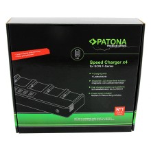 PATONA Premium 4-kanałowa Szybka Ładowarka do akumulatorów Sony z serii NP-F