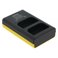Ładowarka PATONA Dual LCD USB do Olympus BLX-1 – do OM-1 / OM-3