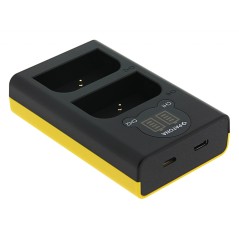 Ładowarka PATONA Dual LCD USB do Olympus BLX-1 – do OM-1 / OM-3