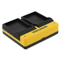 Podwójna ładowarka PATONA f. Olympus OM-1 BLX-1