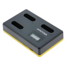 Potrójna ładowarka USB PATONA f. Sony NP-BX1 BX BX1 NP-BX1 Cybershot DSC HX300 DSC HX50V DSC RX1 w komplecie. Kabel USB typu C Potrójna ładowarka USB PATONA f. Sony NP-BX1 BX BX1 NP-BX1 Cybershot DSC HX300 DSC HX50V DSC RX1 w komplecie. Kabel USB typu C