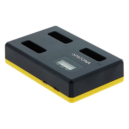 PATONA Ładowarka Potrójna USB do Canon NB-13L PowerShot G5 X G5X G7 X G7 X Mark II G7X G9 X G9X w komplecie. Kabel USB typu C