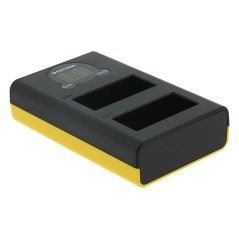 Ładowarka USB PATONA z podwójnym wyświetlaczem LCD f. Fuji NP-W126 HS30 EXR HS30EXR HS-30EXR HS33 EXR HS33EXR HS-33EXR XPro 1 X-