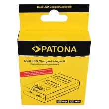 PATONA Ładowarka USB z podwójnym wyświetlaczem LCD f. Fuji NP-W126 HS30 EXR HS30EXR HS-30EXR HS33 EXR HS33EXR HS-33EXR XPro 1 X- PATONA Ładowarka USB z podwójnym wyświetlaczem LCD f. Fuji NP-W126 HS30 EXR HS30EXR HS-30EXR HS33 EXR HS33EXR HS-33EXR XPro 1 X-