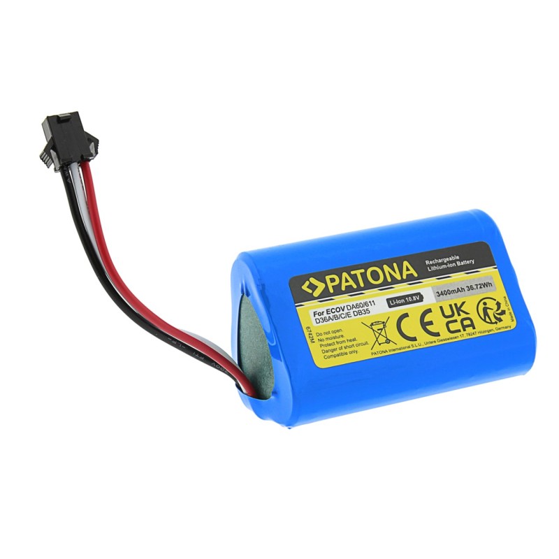 PATONA Bateria f. Ecovacs Deebot D36A D36B D36B D36C D36E DA60 DA611 DB35