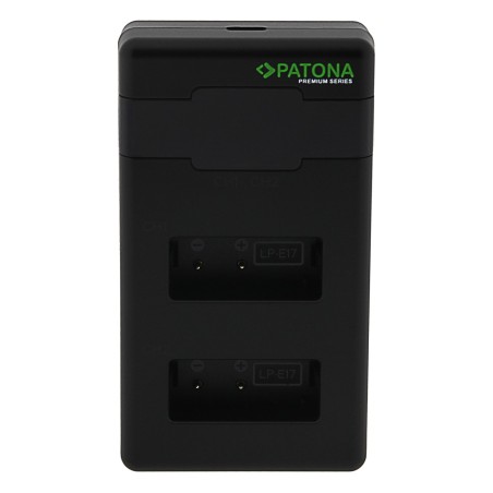 Ładowarka PATONA Premium Twin Performance PD do Canon LP-E17 EOS 750D 760D 8000D Kiss X8i Rebel Rebel T6i (z kablem USB-C)