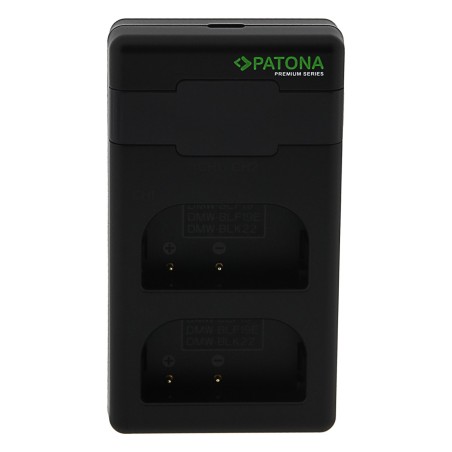 Ładowarka PATONA Premium Twin Performance PD do Panasonic DMW-BLF19 DMW-BLK22 Lumix DMC-GH3 GH3A GH4 w tym kabel USB-C