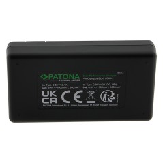 Ładowarka PATONA Premium Twin Performance PD f. Olympus BLX-1 OM-1 w tym. Kabel USB-C