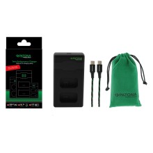PATONA ładowarka Premium Twin Performance PD do Sony NP-FW50 NEX A33 A55 NEX.3 NEX.3C NEX.5 NEX.5A NEX.5C (z kablem USB-C) PATONA ładowarka Premium Twin Performance PD do Sony NP-FW50 NEX A33 A55 NEX.3 NEX.3C NEX.5 NEX.5A NEX.5C (z kablem USB-C)