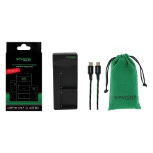 Ładowarka PATONA Premium Twin Performance PD do aparatu Nikon EN-EL15 D600 D750 D800 D810 D810A D7000 D7100 D7200 D750 w zestawi