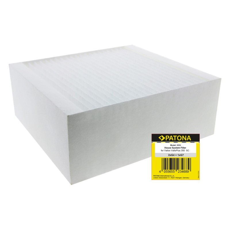 PATONA Filtry G4 i G7 do systemu wentylacji Vallox ValloPlus 350 SC