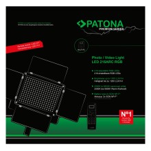 PATONA Premium Lampa 216 LED RGB Panel Led Pilot