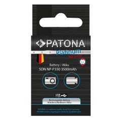 Bateria PATONA Platinum z wejściem USB-C f. Sony NP-F550 F330 F530 F750 F930 F920