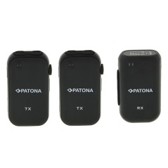 Bezprzewodowy system mikrofonowy PATONA Premium do smartfonów i lustrzanek cyfrowych