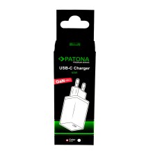 PATONA Premium Ładowarka GaN PD65W 1xUSB-C PD3.0 QC3.0 biała