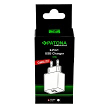 PATONA Premium Ładowarka GaN PD35W 1xUSB-C 1xUSB-A PD3.0 QC3.0 biała
