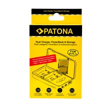 PATONA ładowarka podwójna do aparatu Nikon EN-EL14 P7000 P7100 P7700 D3100 z funkcją power banku i miejscem na kartę pamięci PATONA ładowarka podwójna do aparatu Nikon EN-EL14 P7000 P7100 P7700 D3100 z funkcją power banku i miejscem na kartę pamięci