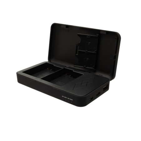 Podwójna ładowarka PATONA do aparatu Nikon EN-EL15 D500 D750 D780 D800 Z5 Z6 Z6 II Z7 z funkcją power banku i miejscem na kartę