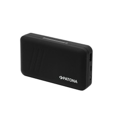 Podwójna ładowarka PATONA do aparatu Fuji NP-W126 FinePix z funkcją powerbanku i miejscem na kartę pamięci
