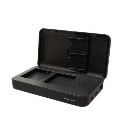 Podwójna ładowarka PATONA do Panasonic DMW-BLG10 DC-TX2 DMC-GF3K DMCGX7 DMC-ZS110 z funkcją power banku i miejscem na kartę pami