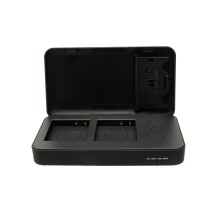 Podwójna ładowarka PATONA do Panasonic DMW-BLG10 DC-TX2 DMC-GF3K DMCGX7 DMC-ZS110 z funkcją power banku i miejscem na kartę pami