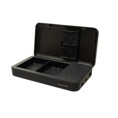 Podwójna ładowarka PATONA do Panasonic DMW-BLK22 DC-S5 G9 GH5 GH5S GH6 z funkcją power banku i miejscem na kartę pamięci