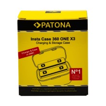 PATONA Podwójne etui ładujące do Insta 360 ONE X3 CINAQBT/A w komplecie. Kabel USB typu C PATONA Podwójne etui ładujące do Insta 360 ONE X3 CINAQBT/A w komplecie. Kabel USB typu C