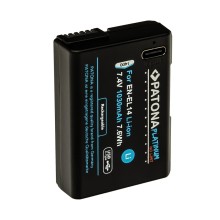 Bateria PATONA Platinum z wejściem USB-C do aparatu Nikon Nikon EN-EL14 D3100 D5100 P7000 Bateria PATONA Platinum z wejściem USB-C do aparatu Nikon Nikon EN-EL14 D3100 D5100 P7000