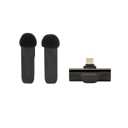 Przypinane mikrofony krawatowe klasy premium PATONA do smartfonów z gniazdem USB-C
