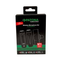 Przypinane mikrofony krawatowe klasy premium PATONA do smartfonów z portem USB-C