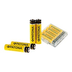 PATONA 4x akumulatorki AAA LR3 900mAh w pudełku do przechowywania/transportu
