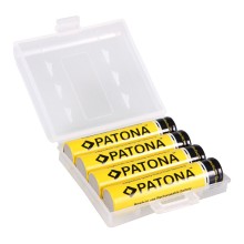 PATONA 4x akumulatorki AAA LR3 900mAh w pudełku do przechowywania/transportu PATONA 4x akumulatorki AAA LR3 900mAh w pudełku do przechowywania/transportu