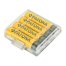 PATONA 4x akumulatorki AAA LR3 900mAh w pudełku do przechowywania/transportu PATONA 4x akumulatorki AAA LR3 900mAh w pudełku do przechowywania/transportu