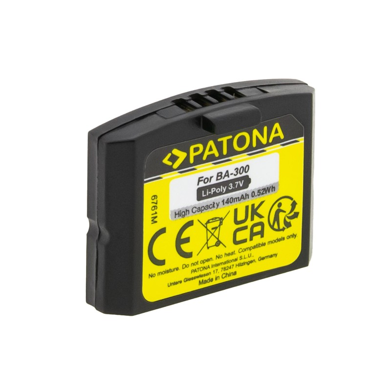 PATONA Bateria do słuchawek Sennheiser IS 410 RI 410 RR 840 RS 4200 Set 830 TV 840 TV 900 BA300 BA-300
