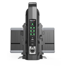 PATONA Platinum Ładowarka 2-kanałowa dla akumulatorów V-Mount 6Ax2 USB-C PD100W z kablem 4-Pin XLR