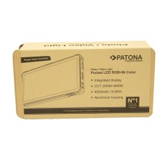 PATONA Premium kieszonkowa lampka LED RGB foto/wideo z dyfuzorem i funkcją powerbanku