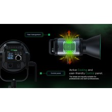 PATONA Premium Lampa COB-200 APRC Bi-Color foto wideo z mocowaniem Bowens i ze sterowaniem z aplikacji