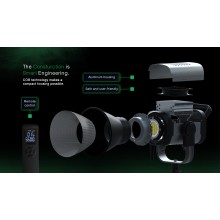 PATONA Premium Lampa COB-300 APRC Bi-Color foto wideo z mocowaniem Bowens i ze sterowaniem z aplikacji PATONA Premium Lampa COB-300 APRC Bi-Color foto wideo z mocowaniem Bowens i ze sterowaniem z aplikacji