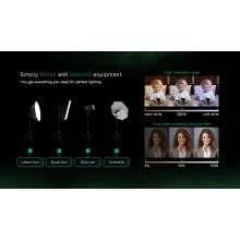 PATONA Premium Lampa COB-300 APRC Bi-Color foto wideo z mocowaniem Bowens i ze sterowaniem z aplikacji PATONA Premium Lampa COB-300 APRC Bi-Color foto wideo z mocowaniem Bowens i ze sterowaniem z aplikacji