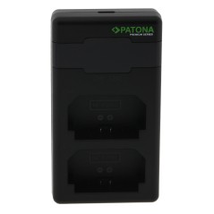 Ładowarka PATONA Premium Twin Performance PD do Sony NP-FZ100 A7III A7M3 Alpha 7III A7RIII A7RM3 Alpha 7RIII A9 z kablem USB-C
