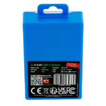 PATONA Premium 2x Akumulatory LR14 Baby C z USB-C i kablem USB-C z 1x do 2x
