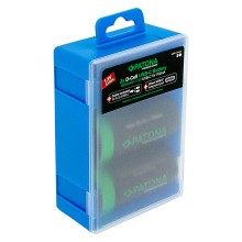 PATONA Premium 2x Akumulatory LR20 Mono D z USB-C i kablem USB-C z 1x do 2x