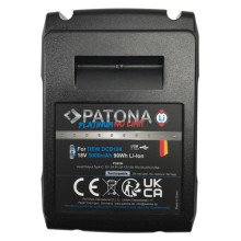 PATONA Platinum 18V Bateria Dewalt DCB184 do serii Dewalt XR z wejściem i wyjściem USB-C PD65W