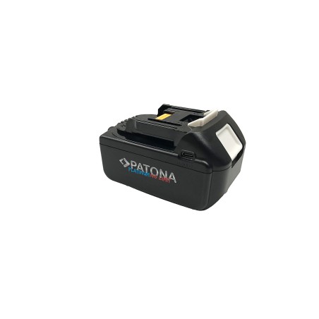 PATONA Platinum 18V Bateria Makita BL1850 do serii Makita LXT z wejściem i wyjściem USB-C PD65W